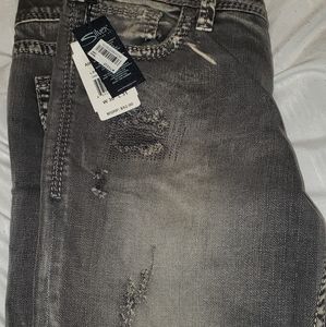 Silver woman jeans